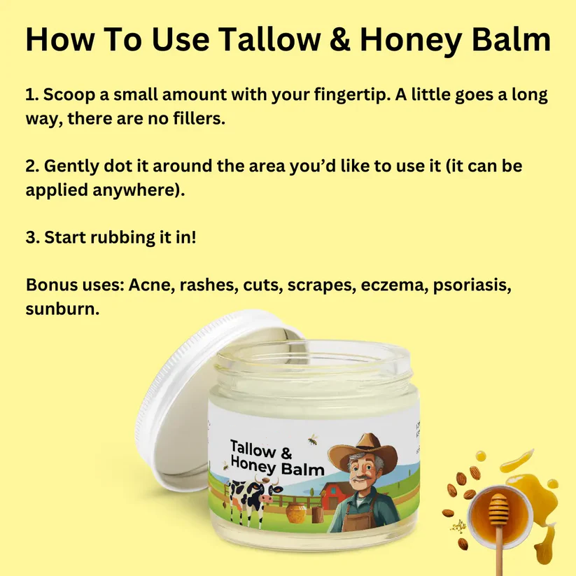 Tallow & Honey Balm - 4 oz