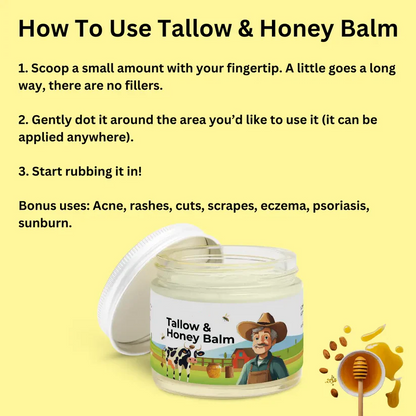 Tallow & Honey Balm - 4 oz